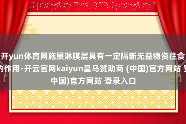 开yun体育网施展淋膜层具有一定隔断无益物资往食物迁徙的作用-开云官网kaiyun皇马赞助商 (中国)官方网站 登录入口