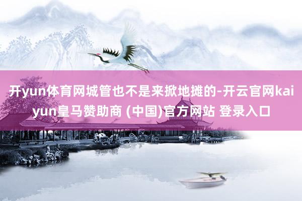 开yun体育网城管也不是来掀地摊的-开云官网kaiyun皇马赞助商 (中国)官方网站 登录入口