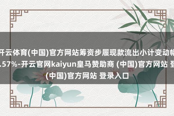 开云体育(中国)官方网站筹资步履现款流出小计变动幅度为46.57%-开云官网kaiyun皇马赞助商 (中国)官方网站 登录入口